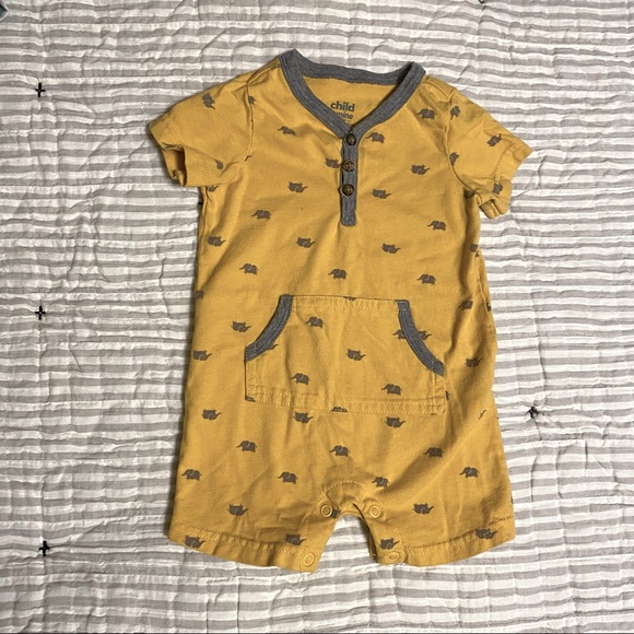 Carter’s Frog Elephant Shortie Romper Set - Picture 5 of 6
